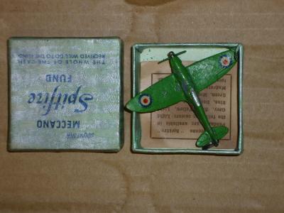 Appraisal: A Souvenir Spitfire label badge by Meccano Dinky c to