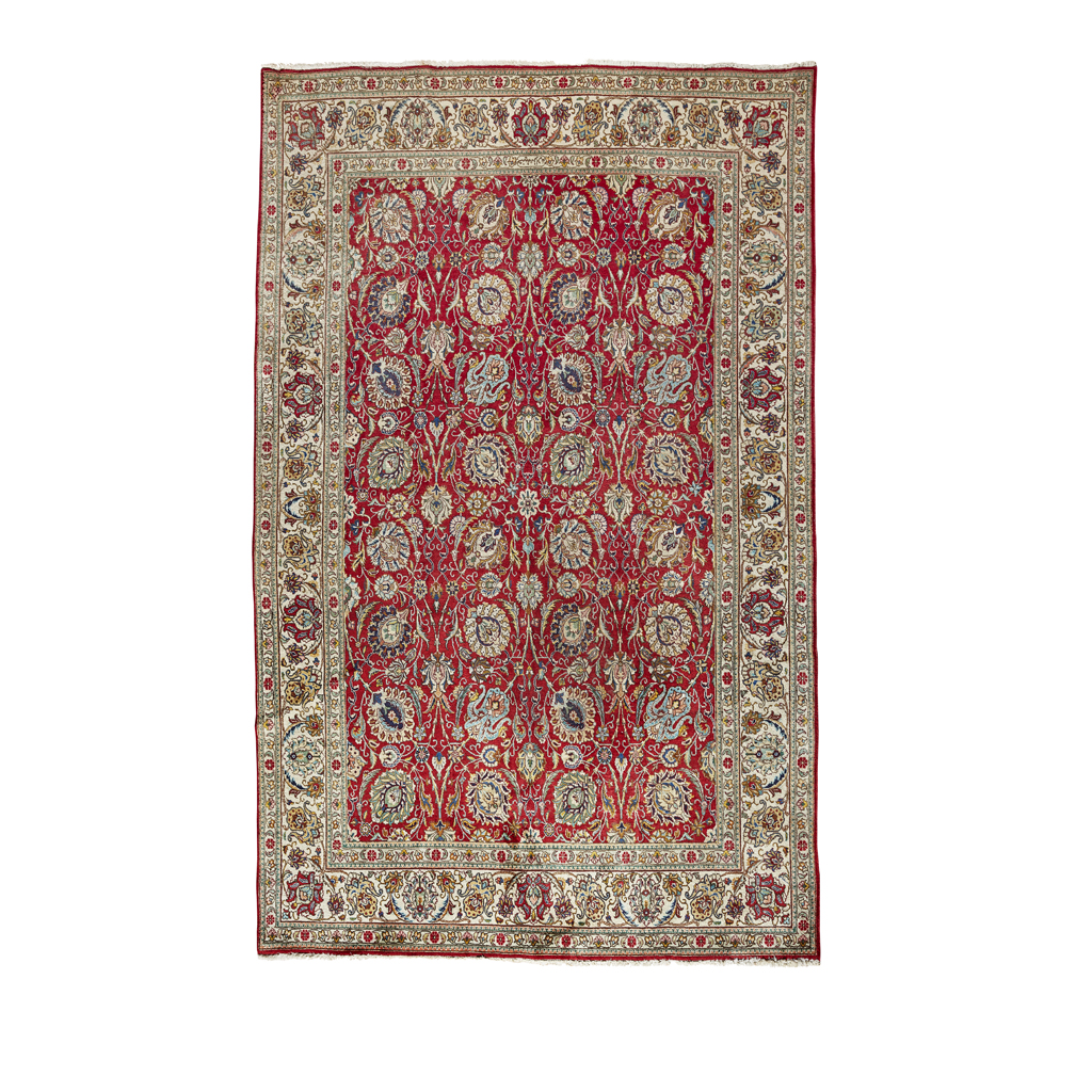 Appraisal: TABRIZ CARPET NORTHWEST PERSIA EARLY TH CENTURY the red field