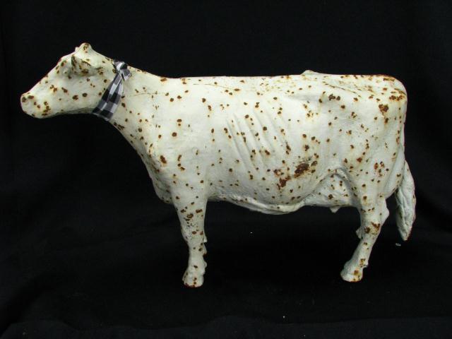 Appraisal: Cast Iron Cow doorstop hollow approximately '' long