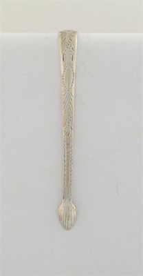 Appraisal: A rare pair of George III Irish provincial sugar tongs