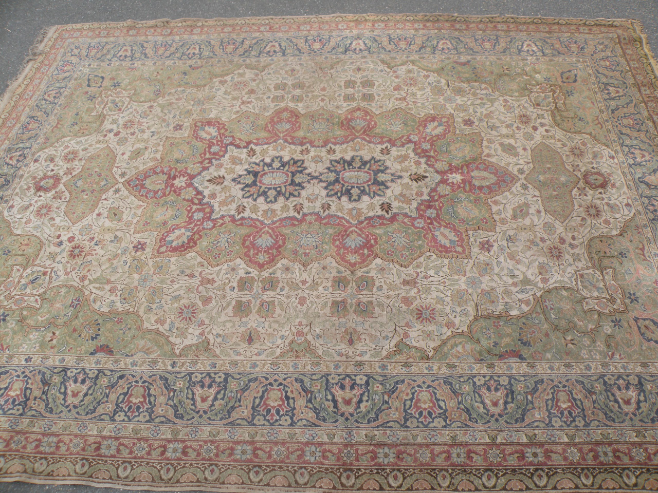 Appraisal: A thC Turkish Kayseri rug hand woven set with a