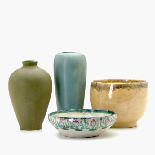 Appraisal: RALPH WHITEHEAD Four vessels two from White Pines covered in