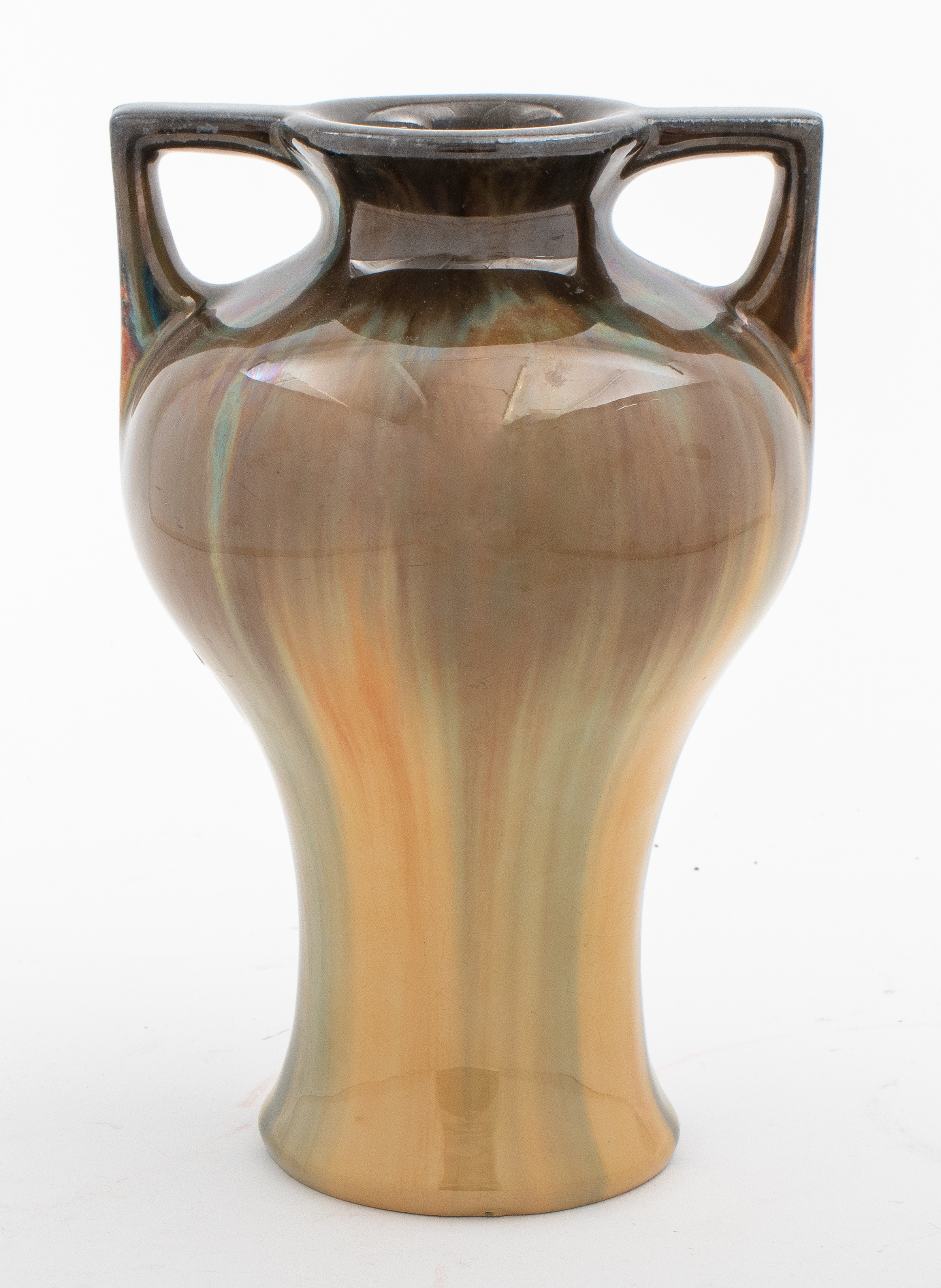 Appraisal: FULPER CAT'S EYE FLAMBE GLAZED EARTHENWARE AMPHORA Fulper earthenware ceramic