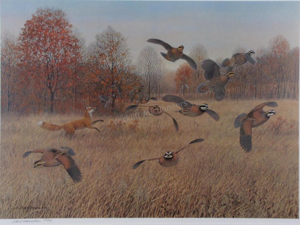 Appraisal: A limited edition print by William Zimmerman - The Fox