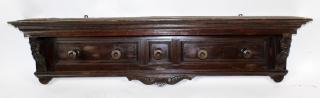 Appraisal: Italian walnut hat coat rack h x w x d