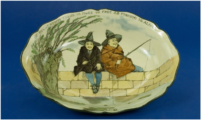 Appraisal: Royal Doulton Shallow Dish Series Ware D The Gallant Fishers