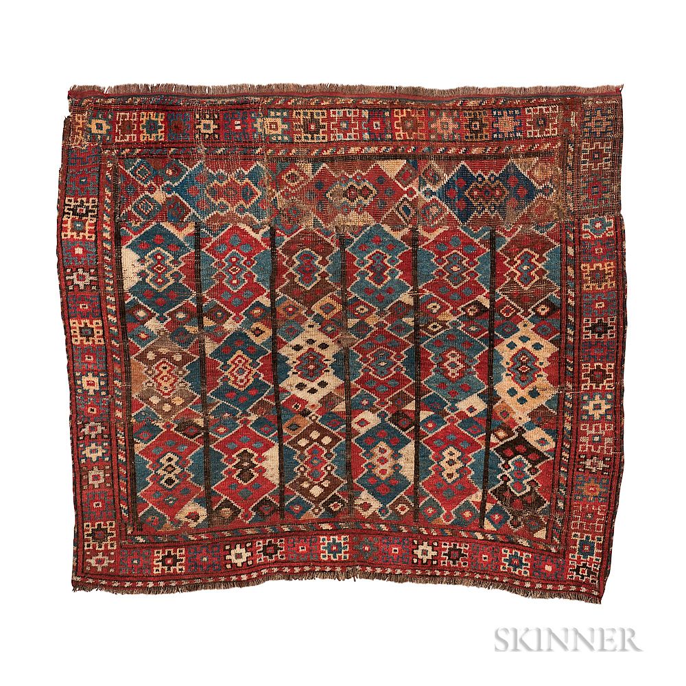 Appraisal: Ersari Carpet Fragment Ersari Carpet Fragment Central Asia c ft