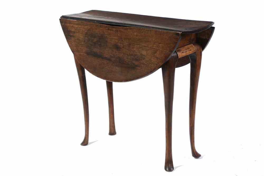 Appraisal: QUEEN ANNE DROP LEAF TABLE - Queen Anne Period Drop