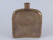 Appraisal: A Victorian silver hip flask Joseph Willmore Birmingham Wt gm