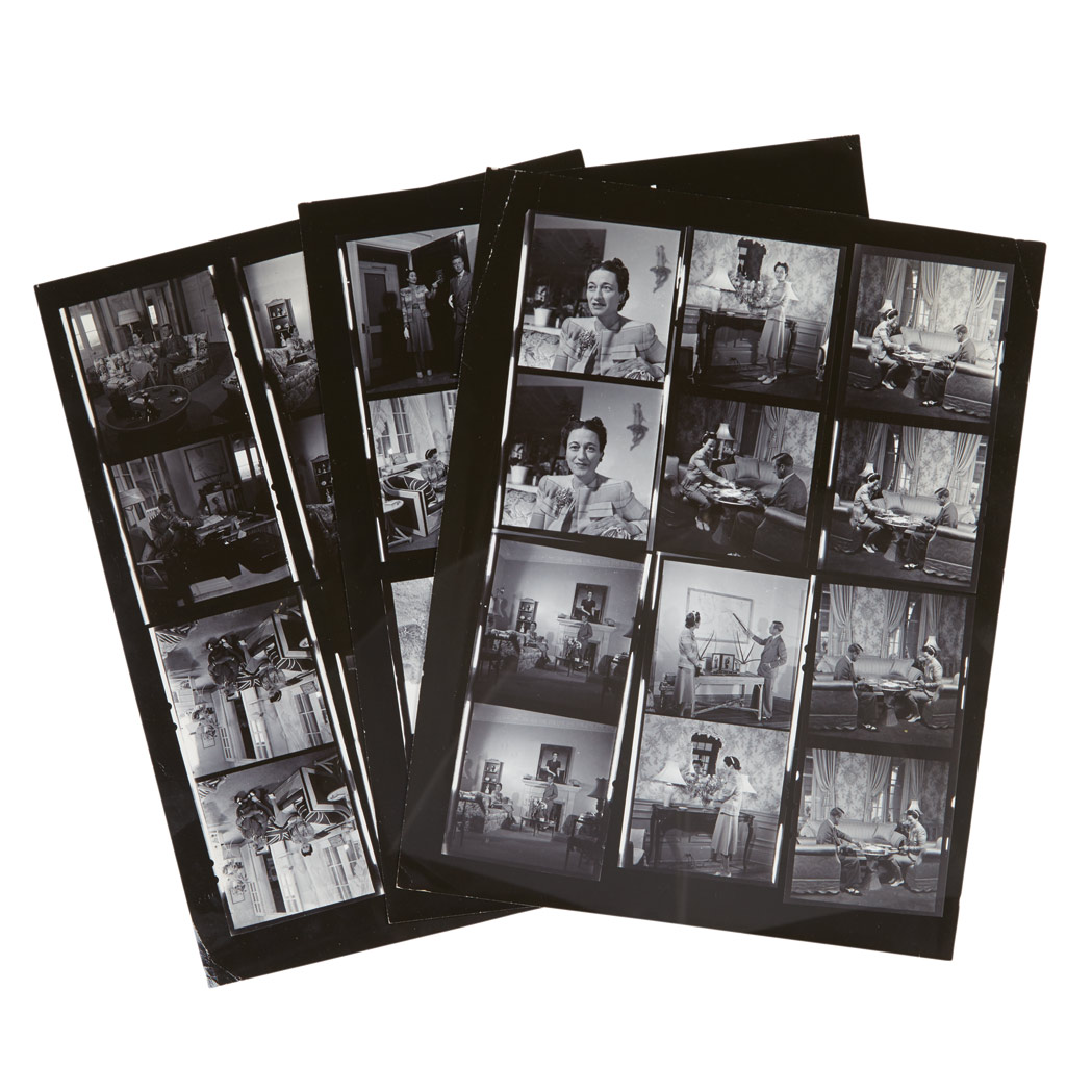 Appraisal: ROYALS Group of three vintage contact sheets depicting the Duke