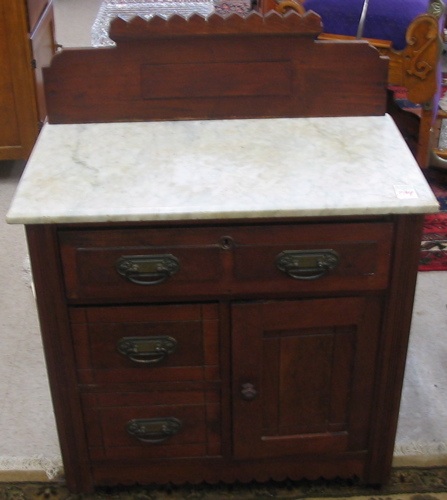 Appraisal: A VICTORIAN WALNUT COMMODE Eastlake influence American c having a