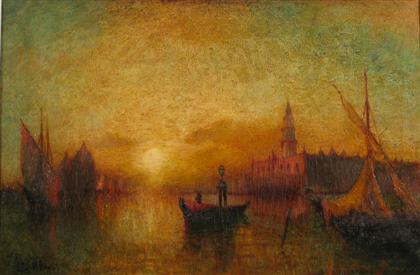 Appraisal: GEORGE HENRY BOGERT american - VENICE AT DUSK Signed 'Geo