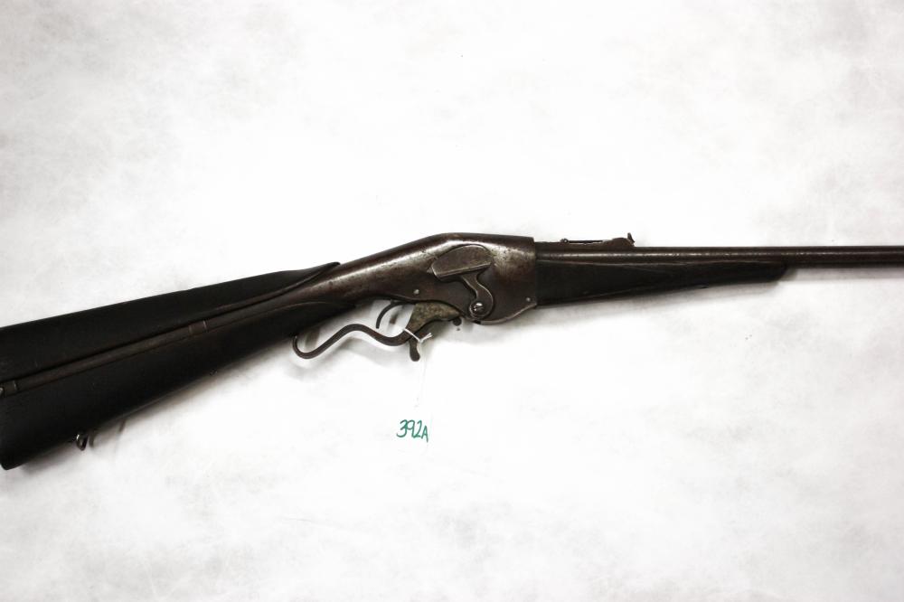 Appraisal: ANTIQUE EVANS SPORTING RIFLE LEVER ACTION RIFLE Evans caliber round