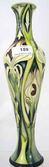 Appraisal: Moorcroft Vase decorated in Yellow Green Flowers by Emma Bossons