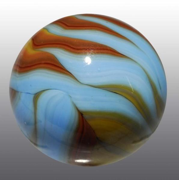 Appraisal: Christensen Agate Flame Marble Description Original surface Baby blue base