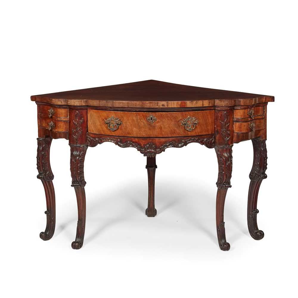 Appraisal: Y PORTUGUESE ROCOCO ROSEWOOD CORNER SERVING TABLE TH CENTURY cm