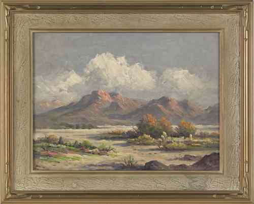 Appraisal: John Anthony Conner American - oil on board western landscape