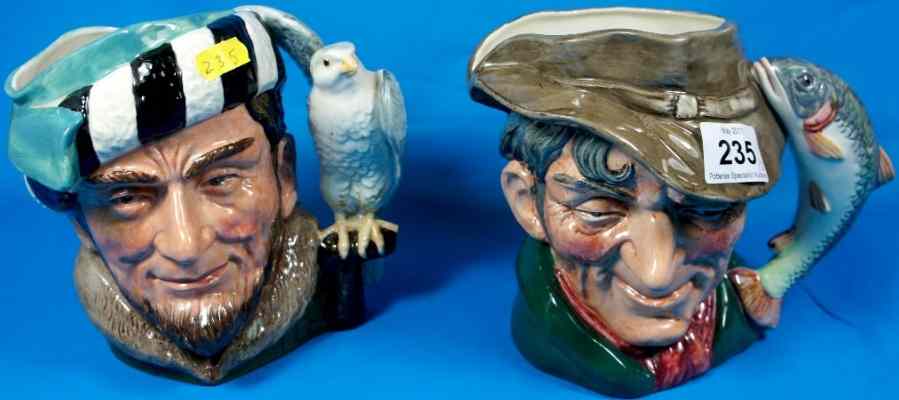 Appraisal: Royal Doulton Large Character Jugs The Poacher D and The