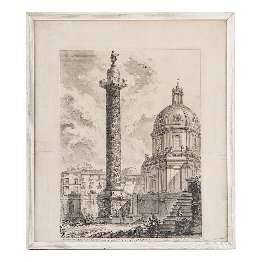 Appraisal: Giovanni Piranesi Colonna Trajana etching Giovanni Battista Piranesi Italian -