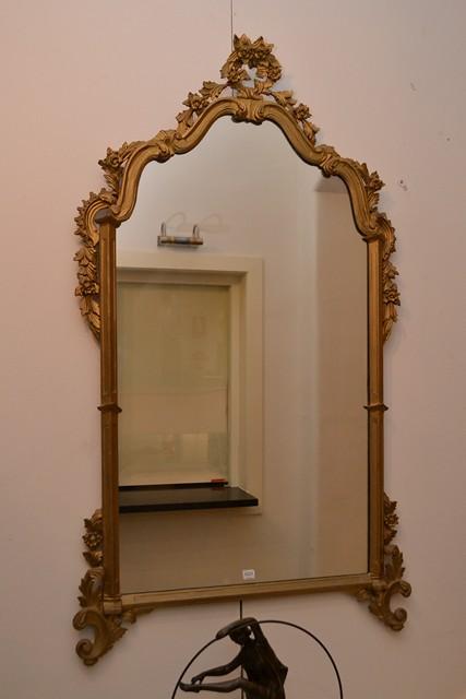 Appraisal: REGENCY STYLE SHAPED RECTANGULAR WALL MIRROR