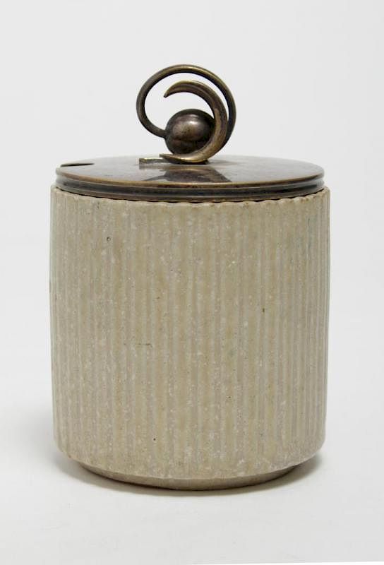 Appraisal: Arne Bang Denmark Stoneware Jam Jar s Danish Modern Arne