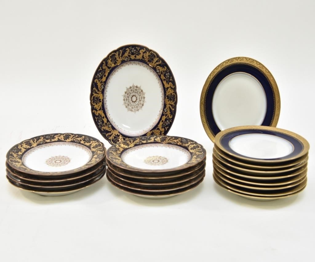 Appraisal: Fine set of ten Gilman Collamore Co German porcelain plates