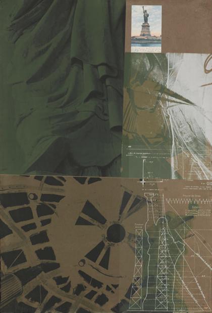 Appraisal: ROBERT RAUSCHENBERG american - STATUE OF LIBERTY from new york