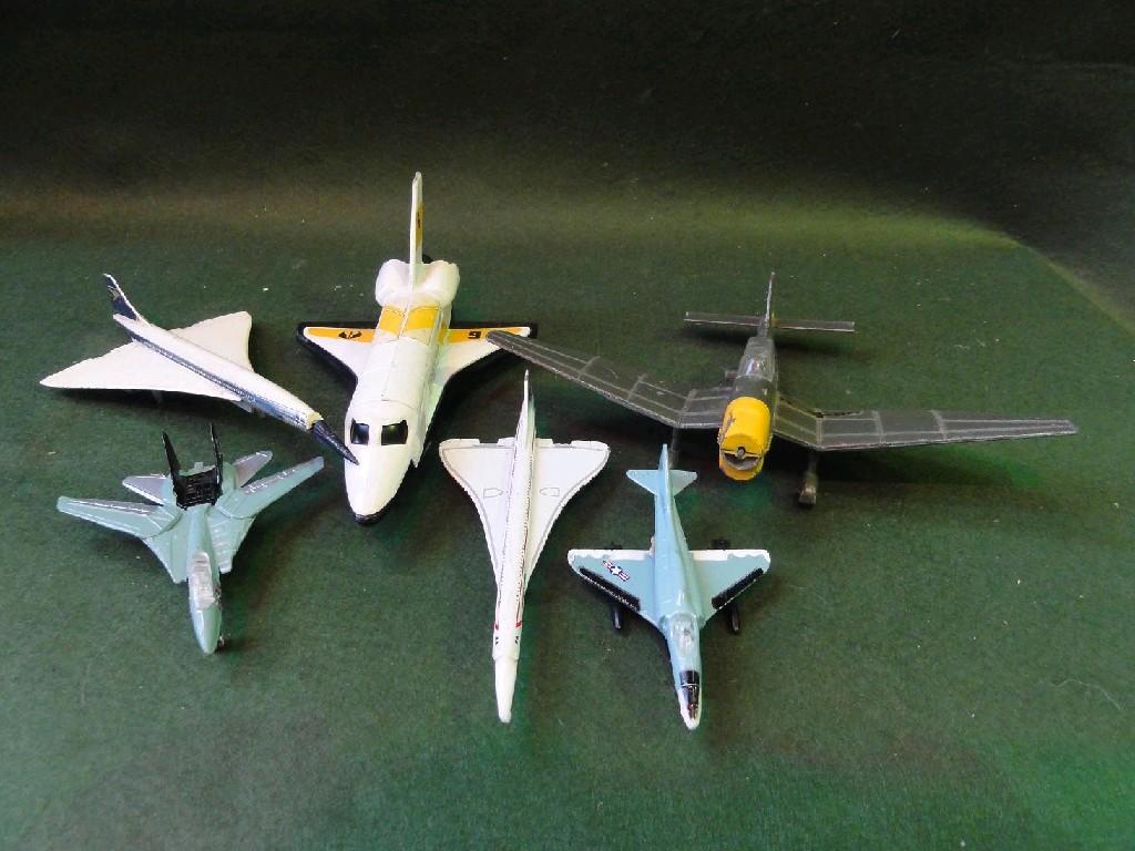 Appraisal: A collection of mainly Matchbox boxed aeroplanes including a space