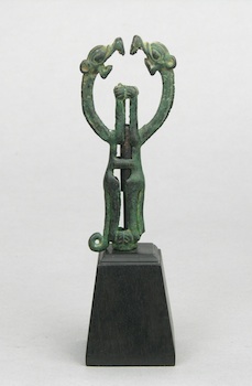 Appraisal: A Bronze Standard Top Luristan ca th th Century B