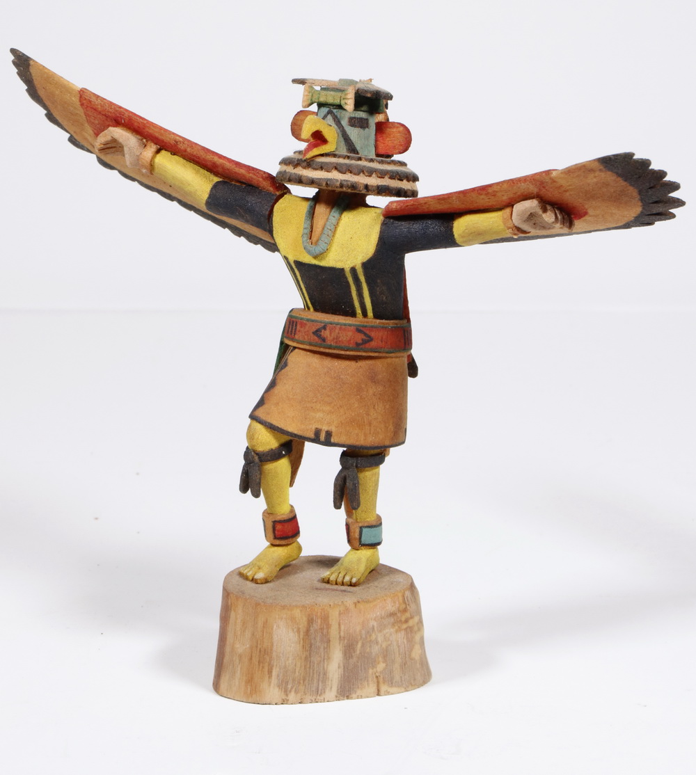 Appraisal: HOPI NATIVE AMERICAN CARVING Kachina of a Red Tail Hawk