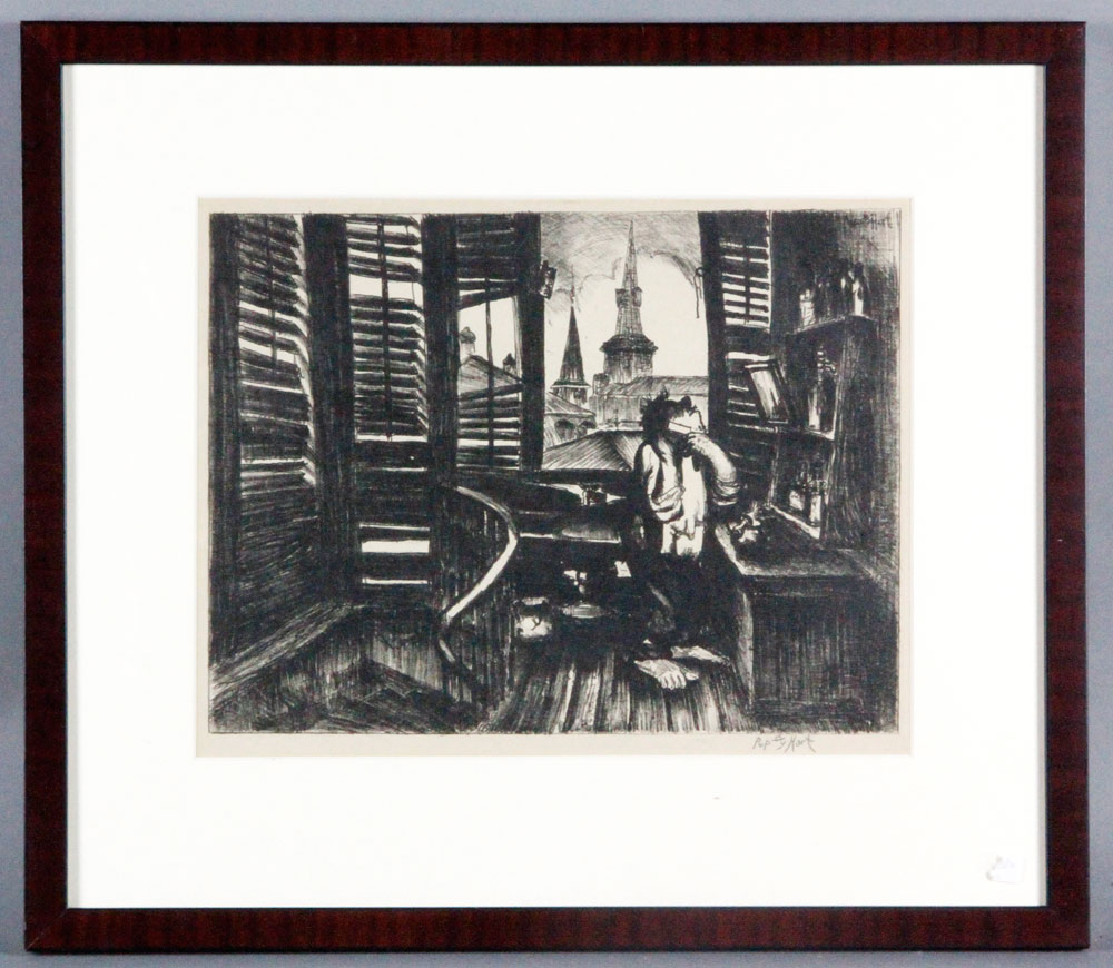 Appraisal: - Hart Shaving Lithograph on Paper Pop Hart a k