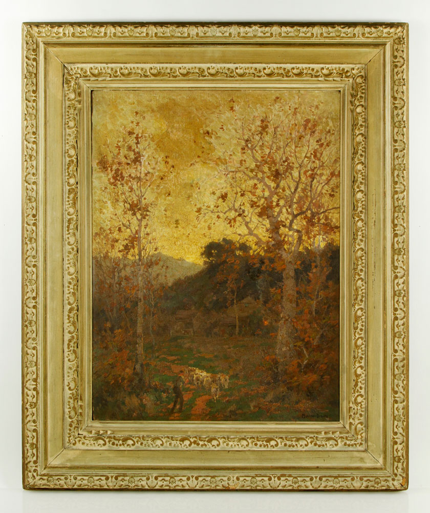 Appraisal: - Braun Fall Landscape O CB Maurice Braun American -