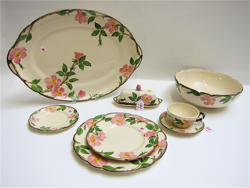 Appraisal: FIFTY-TWO PIECE FRANCISCAN DINNERWARE SET in the Desert Rose pattern