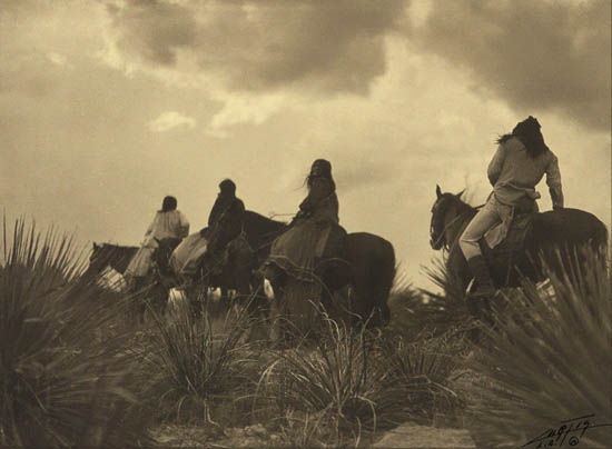 Appraisal: CURTIS EDWARD S - Before the Storm Apache Sepia-toned border