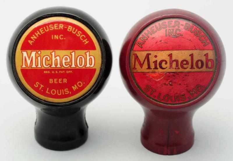 Appraisal: Lot of Michelob Beer Tap Knobs Includes one with red