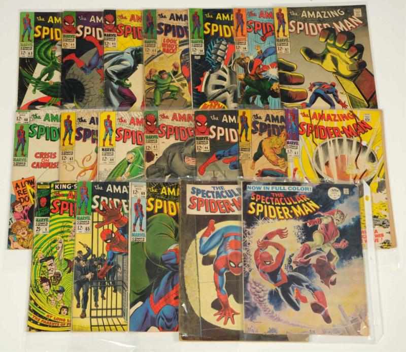 Appraisal: Lot of Spider-Man Comic Books Magazines This lot includes issues