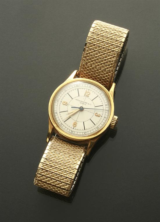 Appraisal: Gentleman's -Karat Yellow-Gold -Jewel Manual-Wind Wristwatch Patek Philippe Swiss Circa