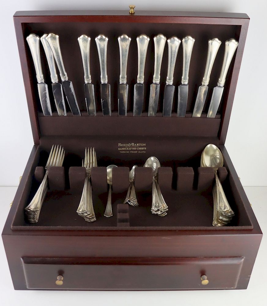 Appraisal: STERLING Wallace Silversmiths Washington Flatware Includes forks - approx in