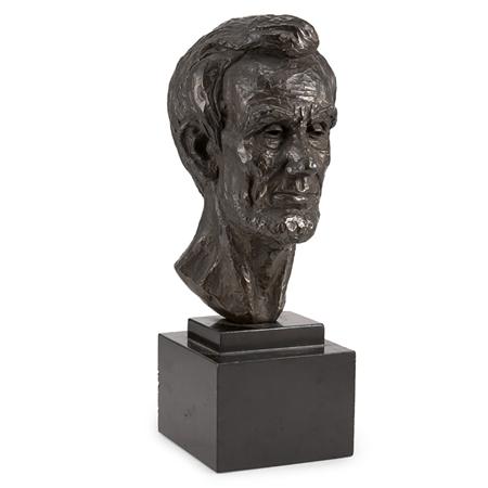 Appraisal: Bronzed Patinated Bust of Abraham Lincoln Estimate -