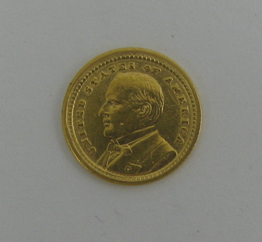 Appraisal: U S ONE DOLLAR COMMEMORATIVE GOLD COIN McKinley minted