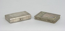 Appraisal: A Very Fine Russian Sterling Case Marked Marshak ca and