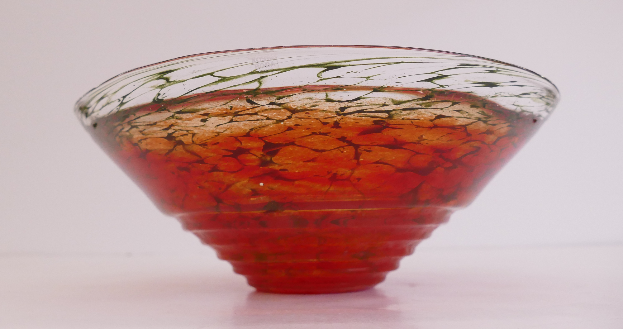 Appraisal: Kjell Engman Kosta Boda Art Glass Bowl- x ''