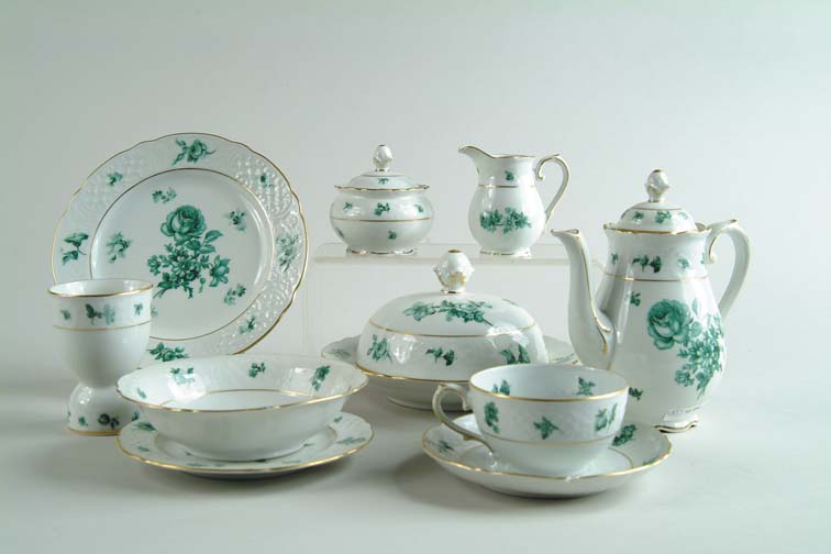 Appraisal: TEN PIECE BREAKFAST SET BY SCHUMANN Shield mark to base