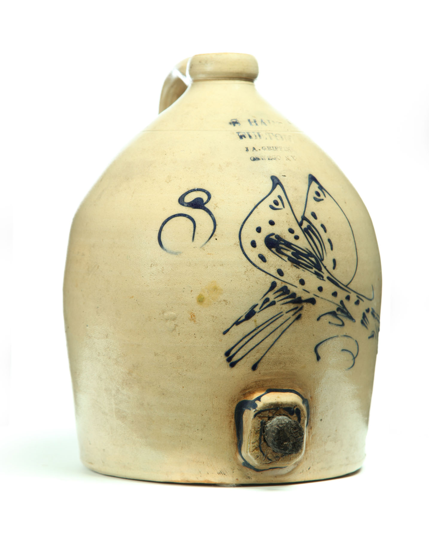 Appraisal: STONEWARE WATER JUG American nd quarter- th century Impressed label