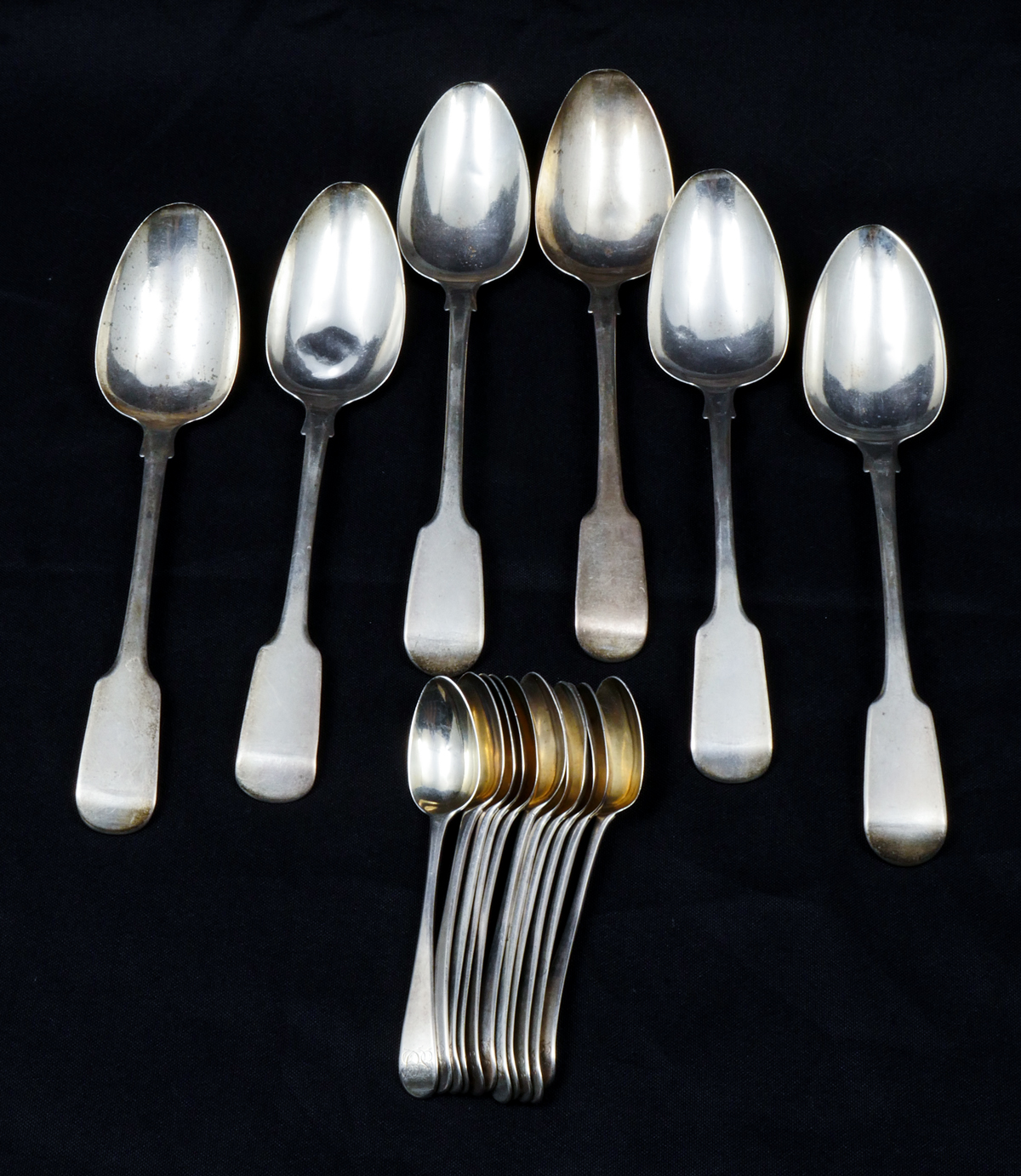 Appraisal: PC EARLY ENGLISH SILVER SPOONS Approx Troy ounces Comprising -