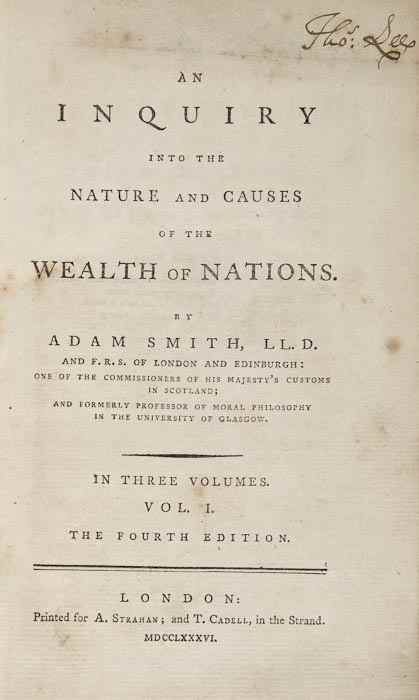 Appraisal: Smith Adam An Inquiry into the Nature and Causes of