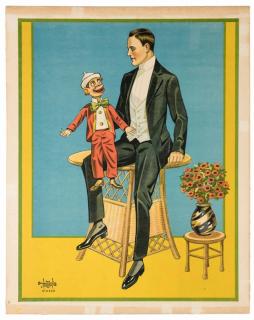 Appraisal: Ventriloquism Stock Ventriloquism Poster Newport Donaldson Litho ca Colorful stock