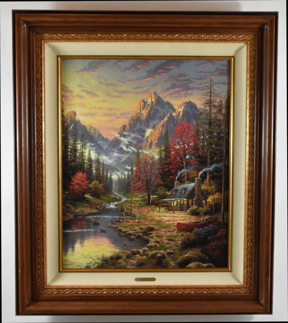 Appraisal: THOMAS KINKADE AMERICAN - The Good Life Renaissance Edition hand