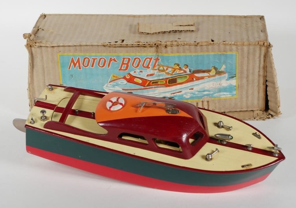 Appraisal: VINTAGE S M JAPAN MOTOR BOAT TOYMade in Japan Electric