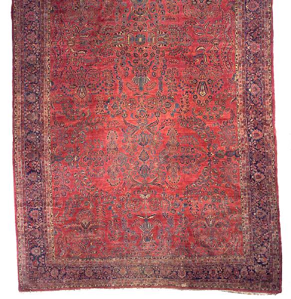 Appraisal: A Sarouk carpet Central Persia circa size approximately ft x